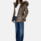 Piumino Corto Donna Guess Con Cappuccio, Vera piuma New Marina W6BL38W4087