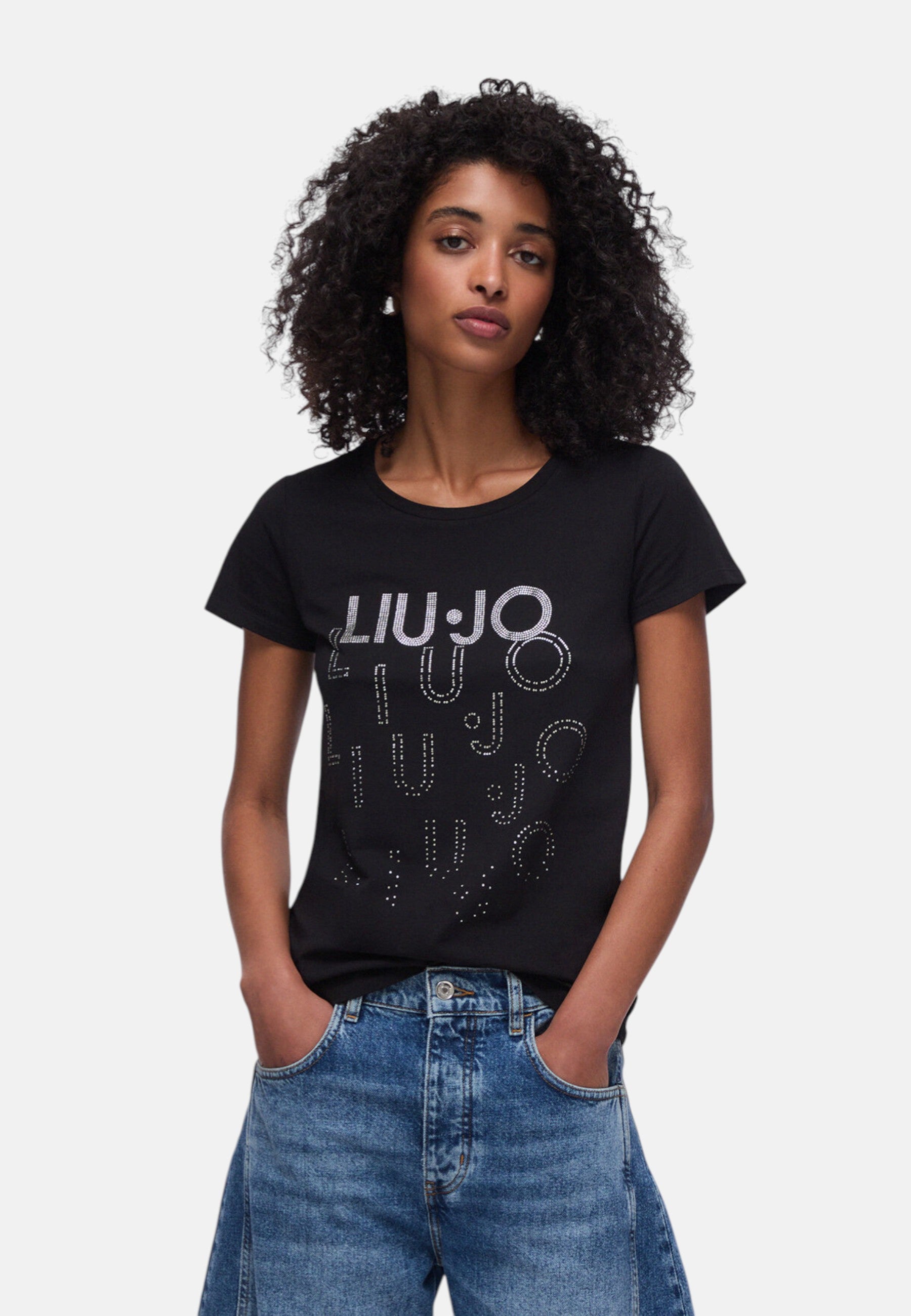 T-Shirt Manica Corta Donna Liu Jo Degrade Eco Line VA6171JS003
