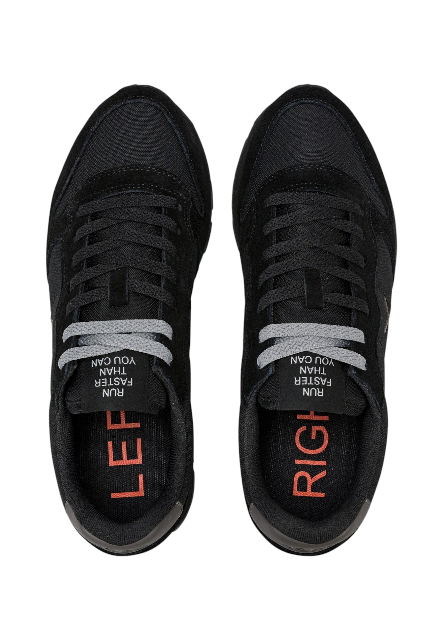 Sneakers Basse Uomo Sun68 Stile Running, Logo Ricamato, Nylon E Suede Tom Solid Z46101
