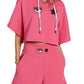 Felpa Con Cappuccio Donna Chiara Ferragni Cropped Manica Corta  72CBIT12CFT02