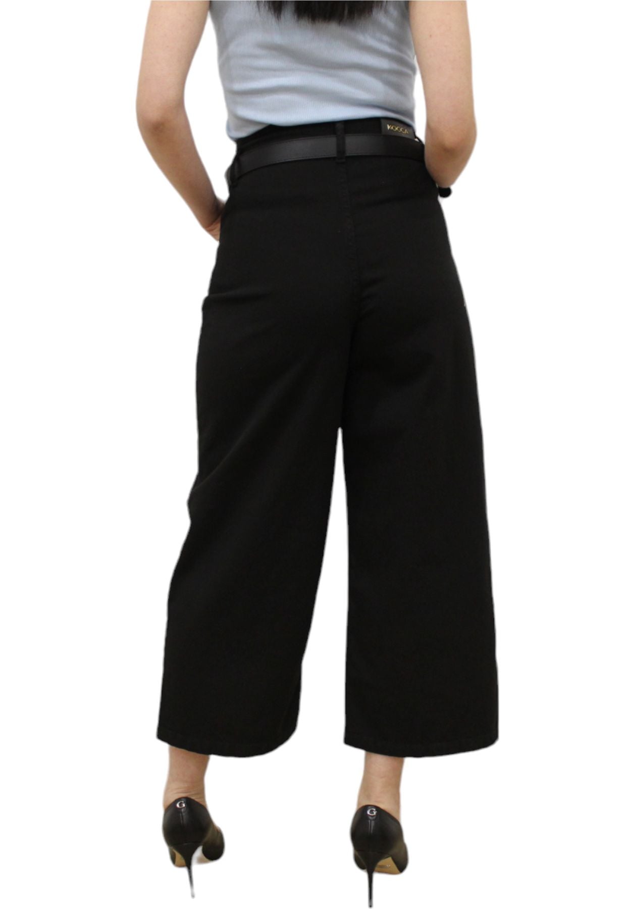 Pantaloni  Donna Kocca Crop Larghi A Vita Alta Kleo P24PPC1833ABUN2322