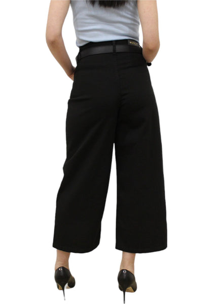 Pantaloni  Donna Kocca Crop Larghi A Vita Alta Kleo P24PPC1833ABUN2322