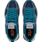 Sneakers Basse Uomo Sun68 Stile Running, Nylon E Suede, Maxi Logo, Outdoor Jaki Outdoor Z46124