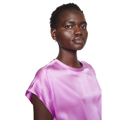 Blusa Manica Corta Donna Pinko  Farida Satin Stretch 100100ZR64