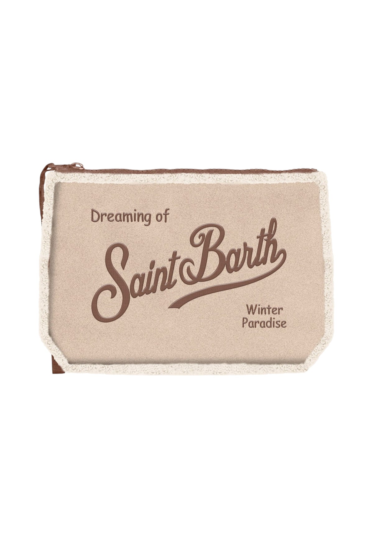 Pochette  Unisex Mc2 Saint Barth Chiusura Con Zip, Laccetto Laterale, Il Logo Saint Barth Sul Davanti Aline Shearling ALI0033