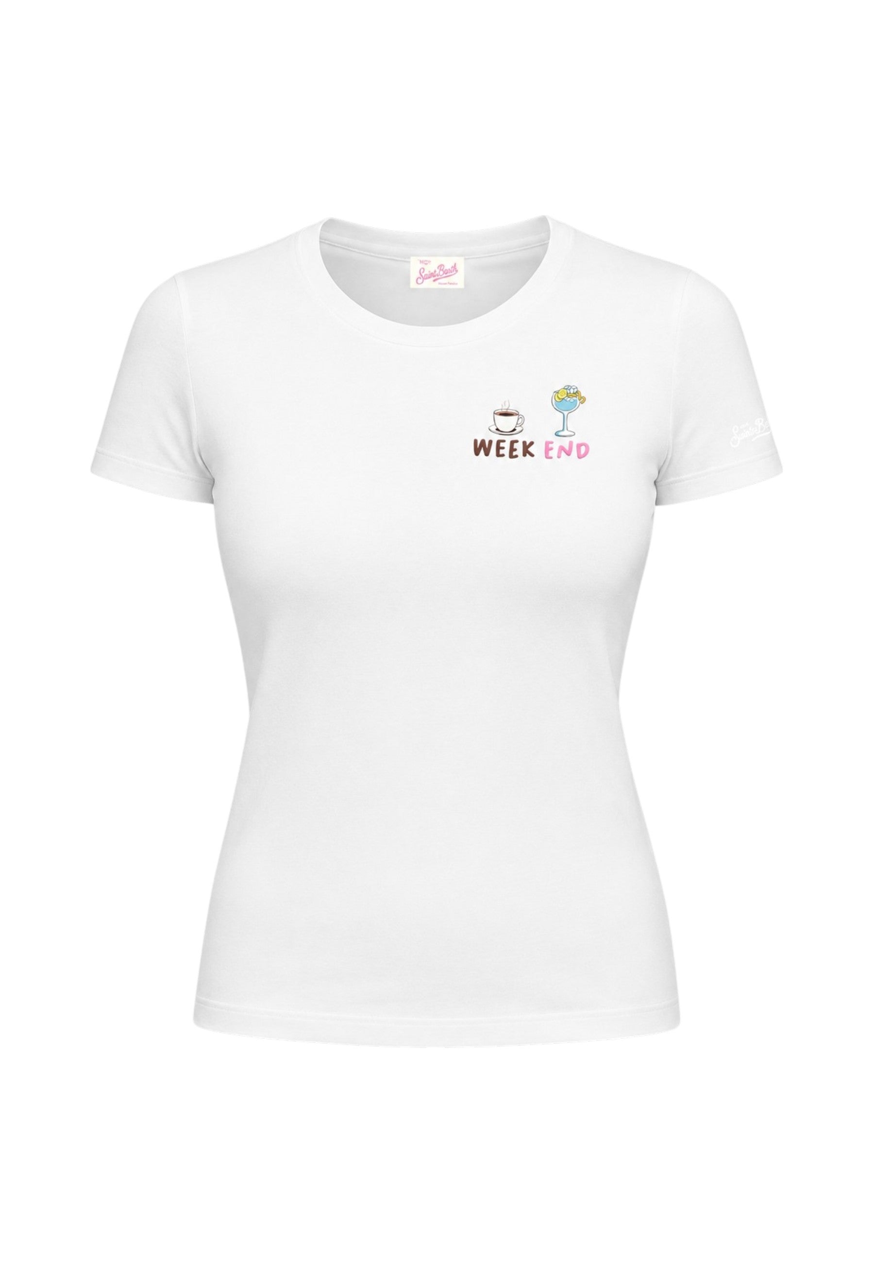 T-Shirt Manica Corta Donna Mc2 Saint Barth Week End Emb Esme ESE0001