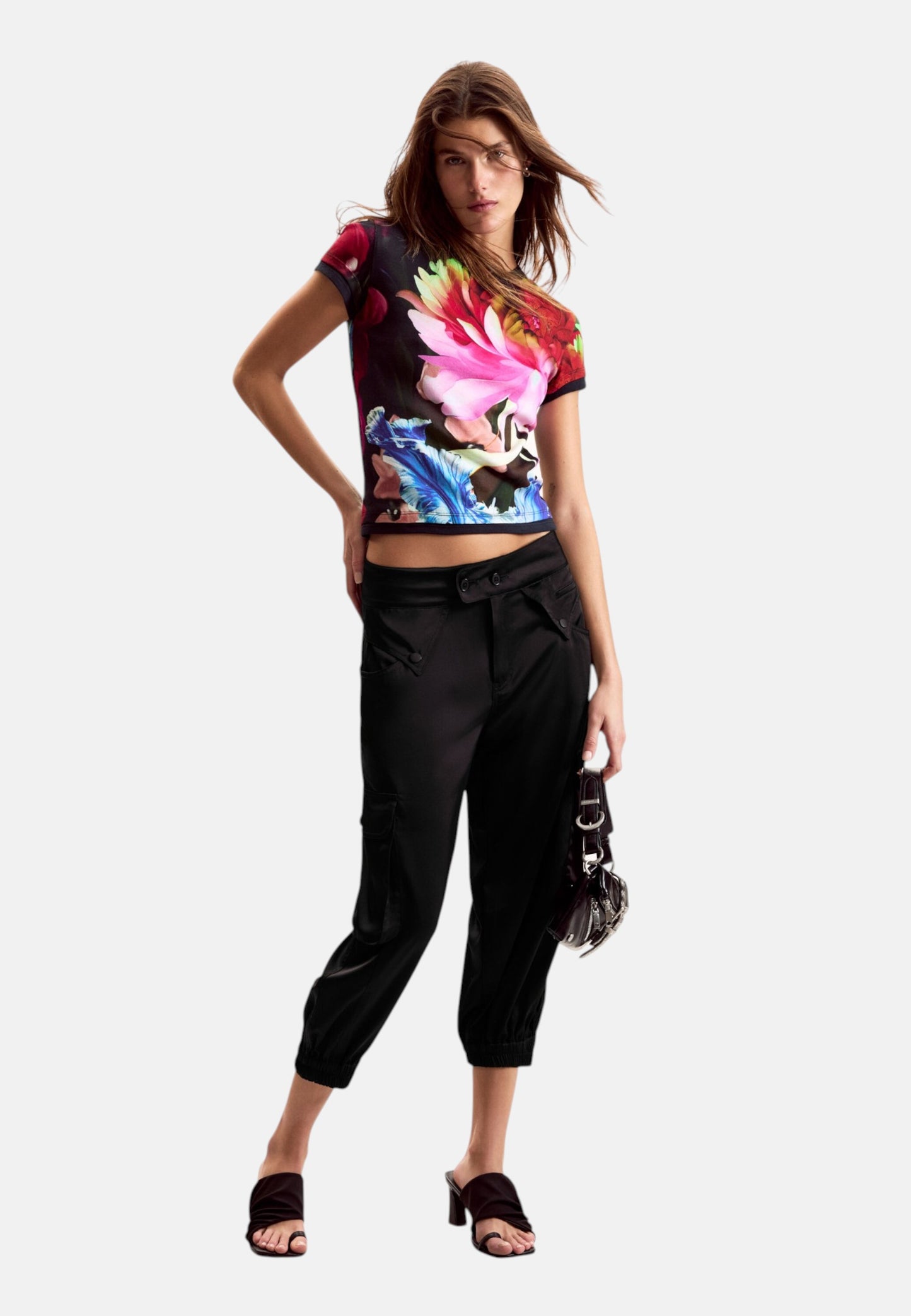 T-Shirt  Donna Desigual  Ts Multiflowers Lacroix 26SWTK49