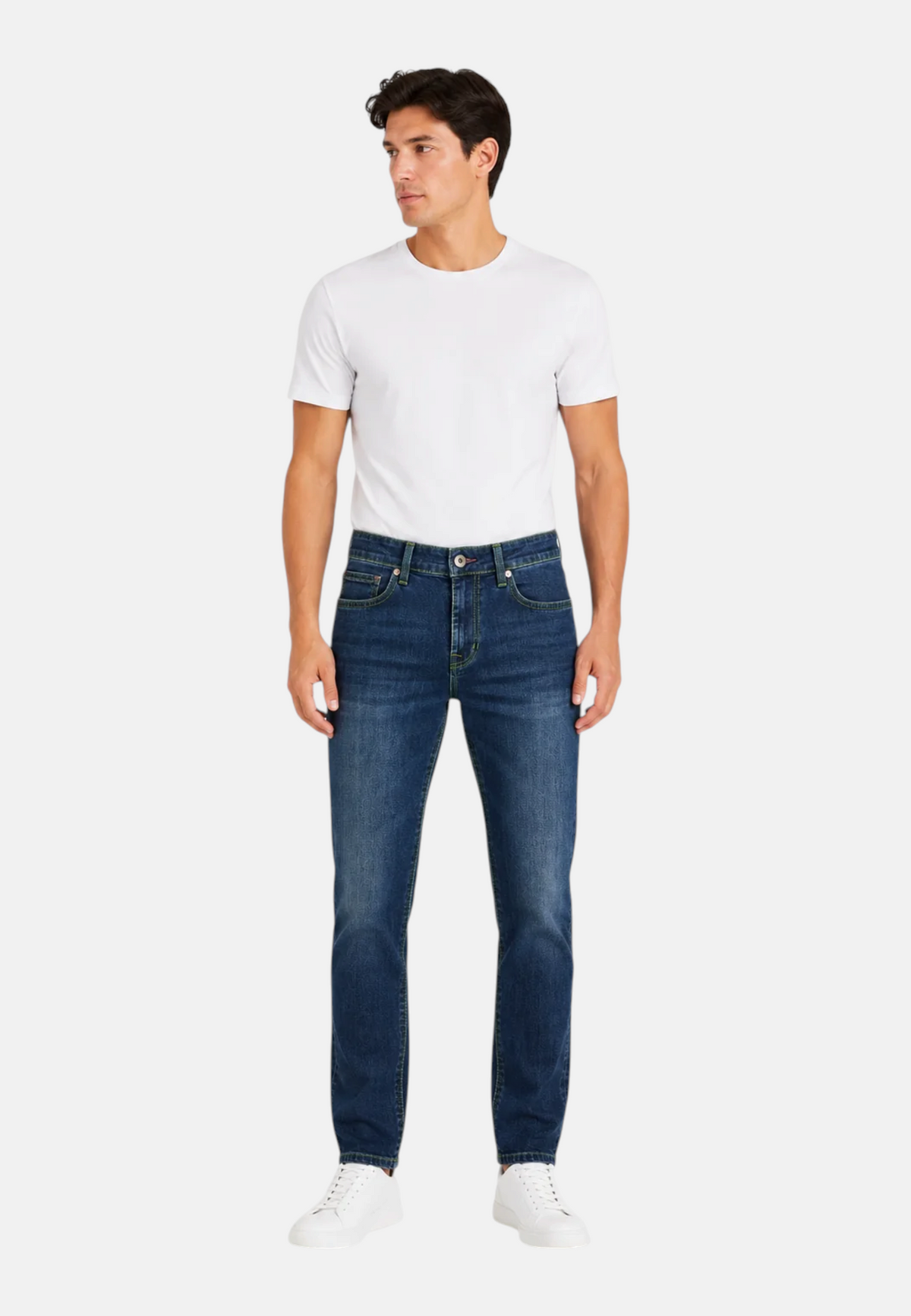 Jeans Slim Fit Uomo Roy Roger's Denim di cotone elasticizzato, lavaggio Newham 517 Special RRU110CE083100