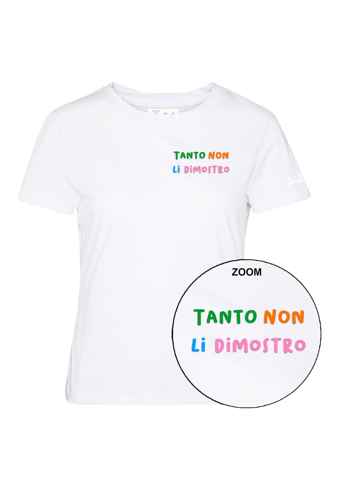T-Shirt Manica Corta Donna Mc2 Saint Barth Non Dimostro Emb Emilie EMI0001