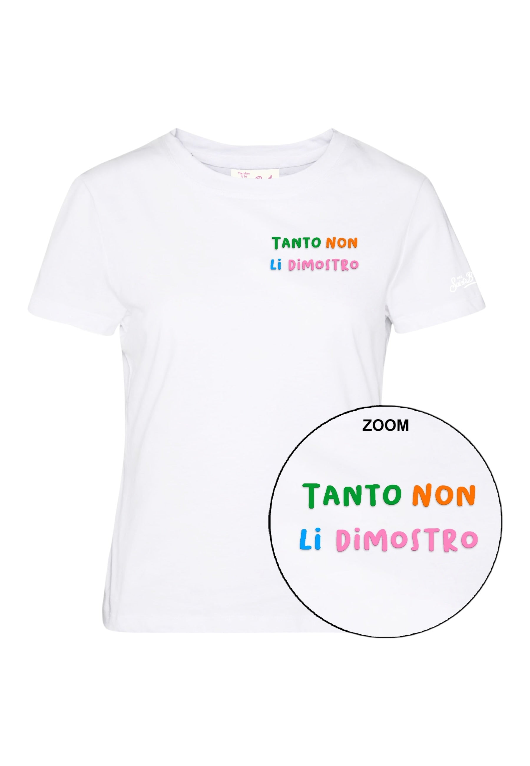 T-Shirt Manica Corta Donna Mc2 Saint Barth Non Dimostro Emb Emilie EMI0001