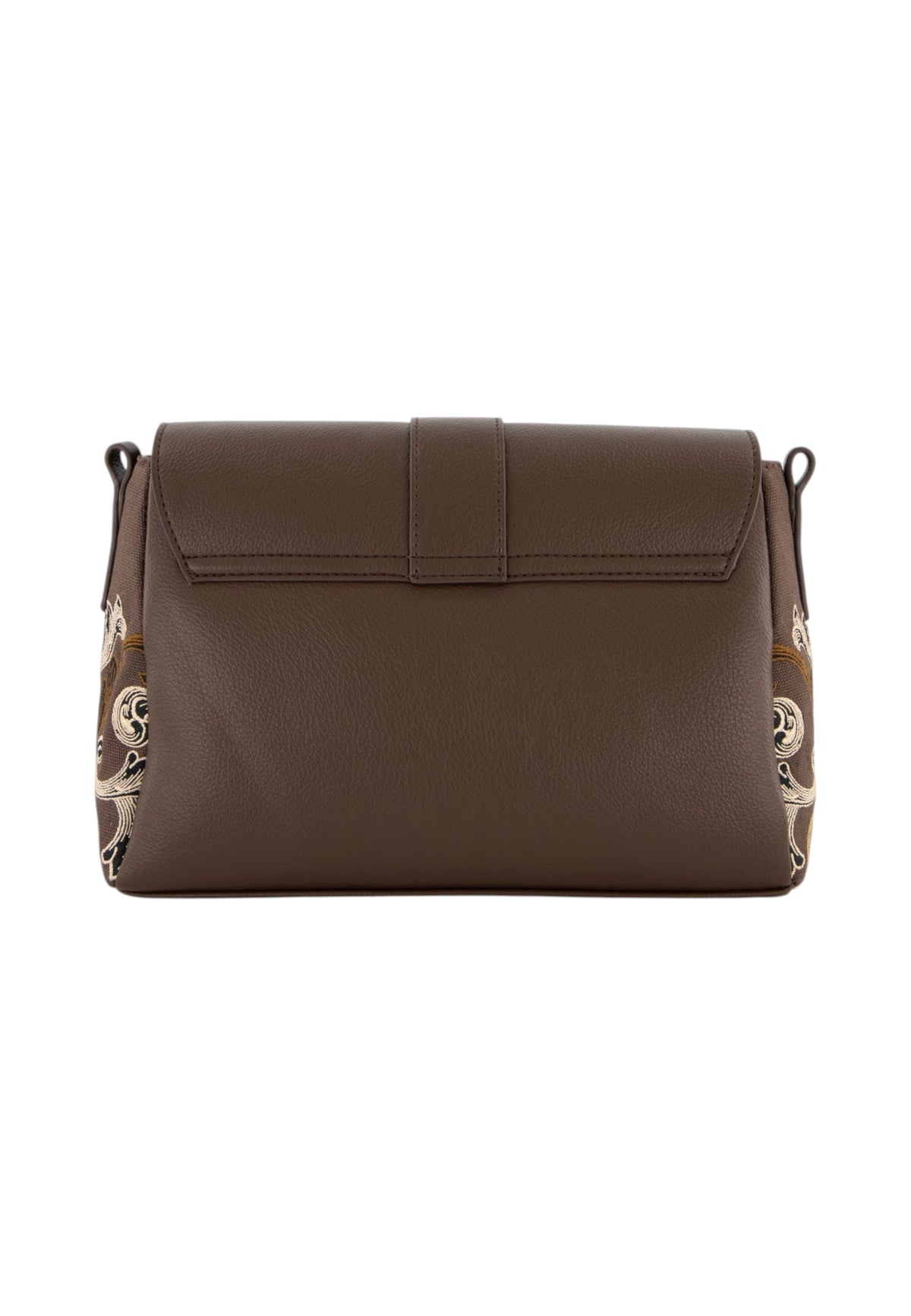 Borsa A Spalla Donna Braccialini A Spalla, Tracolla removibile e regolabile, Chiusura con clip, Due tasche interne, una con zip e una aperta, Stampa ramage con motivo ornamentale, Dimensioni: 20 x 8.5 x 18 Cm Queen B19300TY