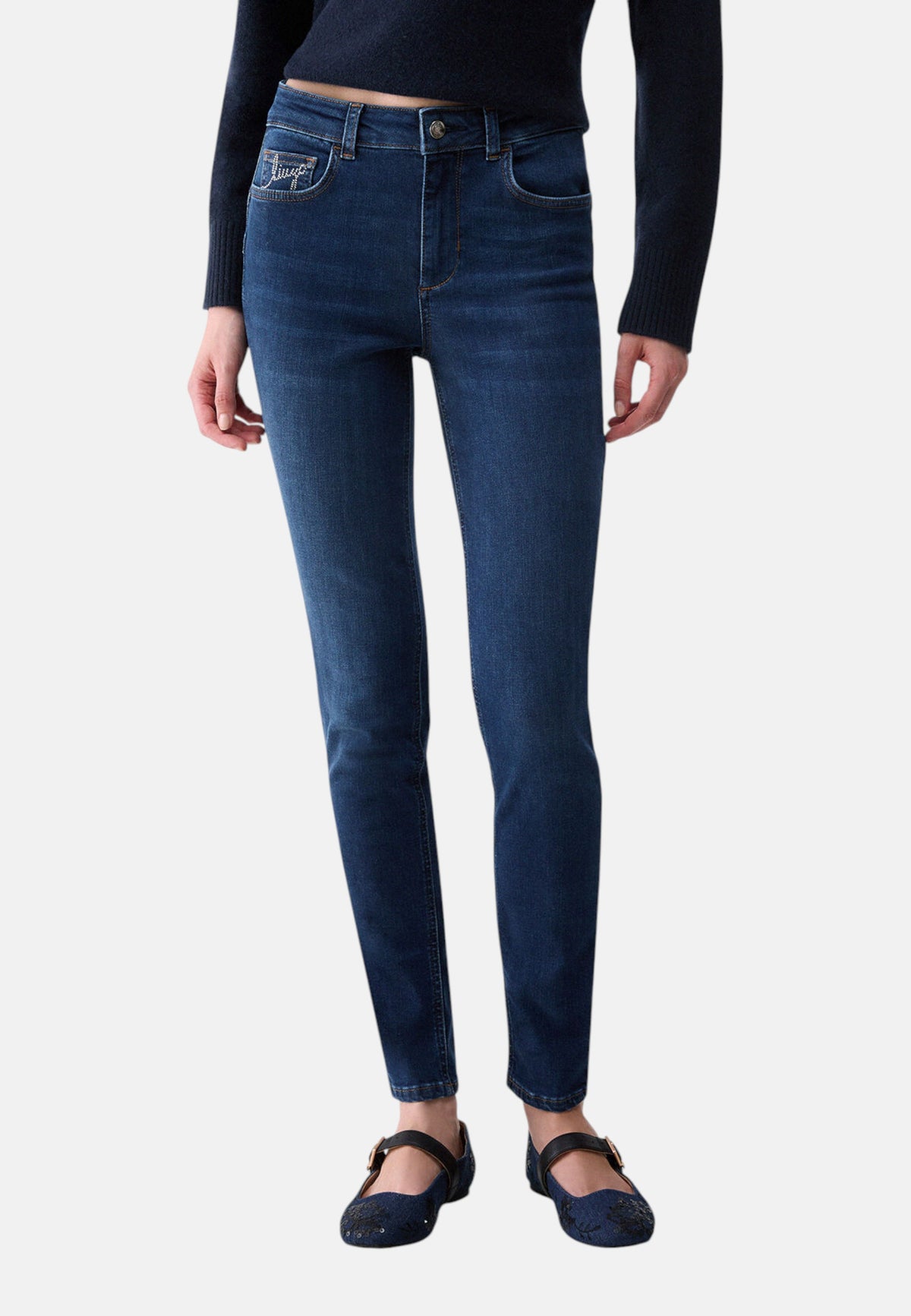 Jeans Skinny Fit Donna Liu Jo Bottom Up A Vita Alta Divine UF6013D0356