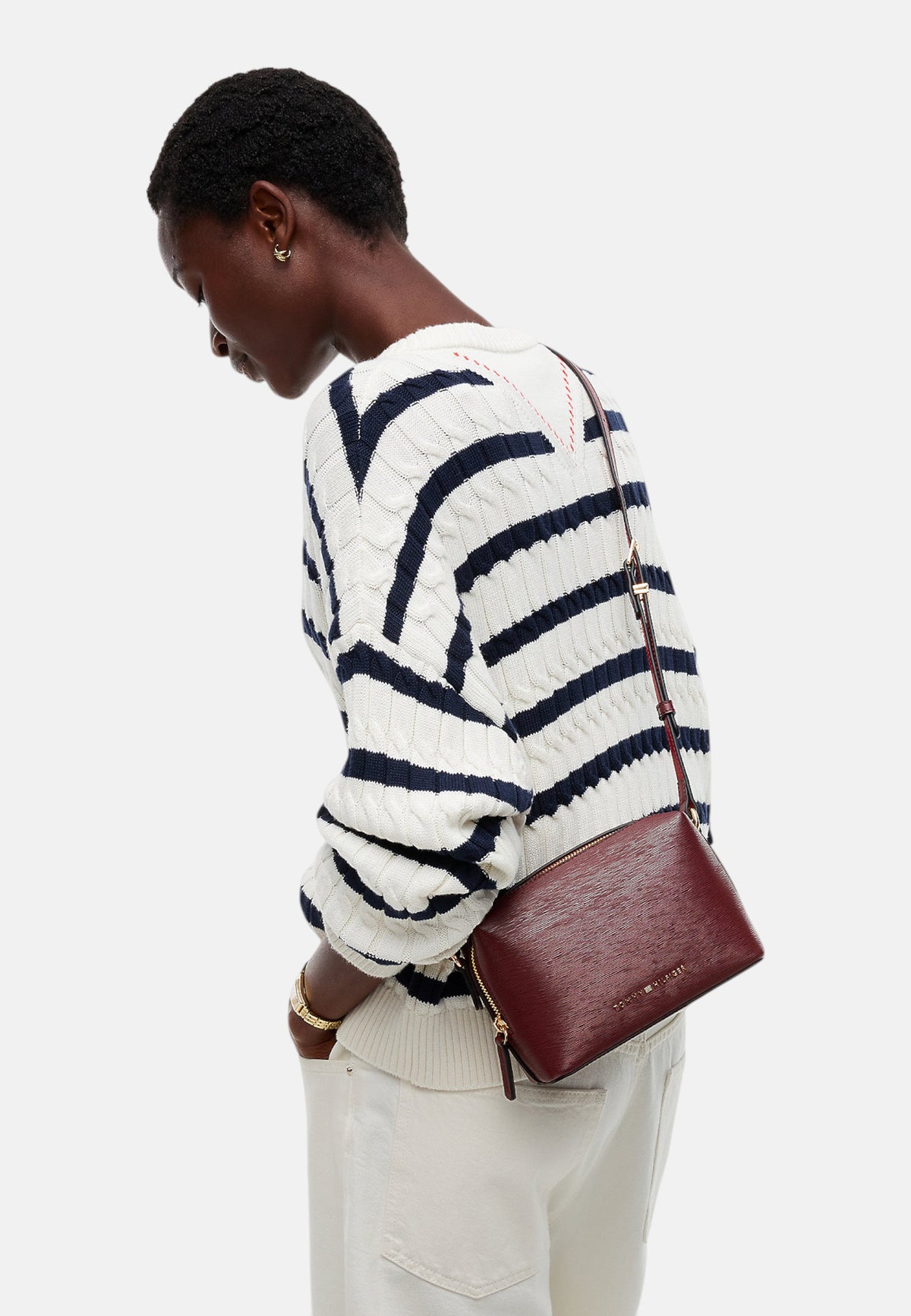 Borsa A Spalla Donna Tommy Hilfiger Conv Crossover Th Heritage AW0AW19321