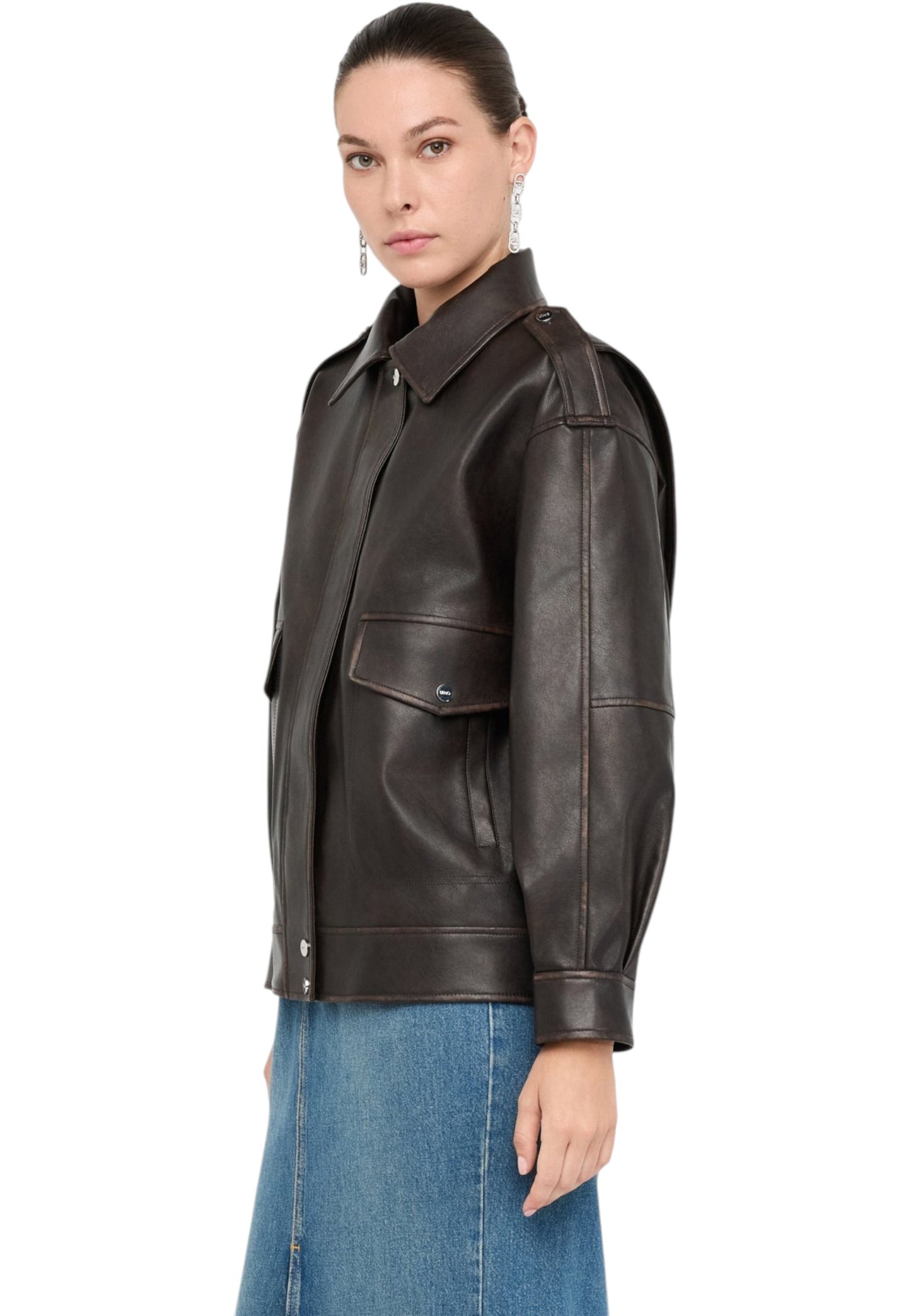 Giacca In Pelle Sintetica Donna Liu Jo   MF5097E1051