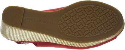 Sandali Con Zeppa Donna Tommy Hilfiger Alta Iconic Elena Sling Back Wedge FW0FW04789