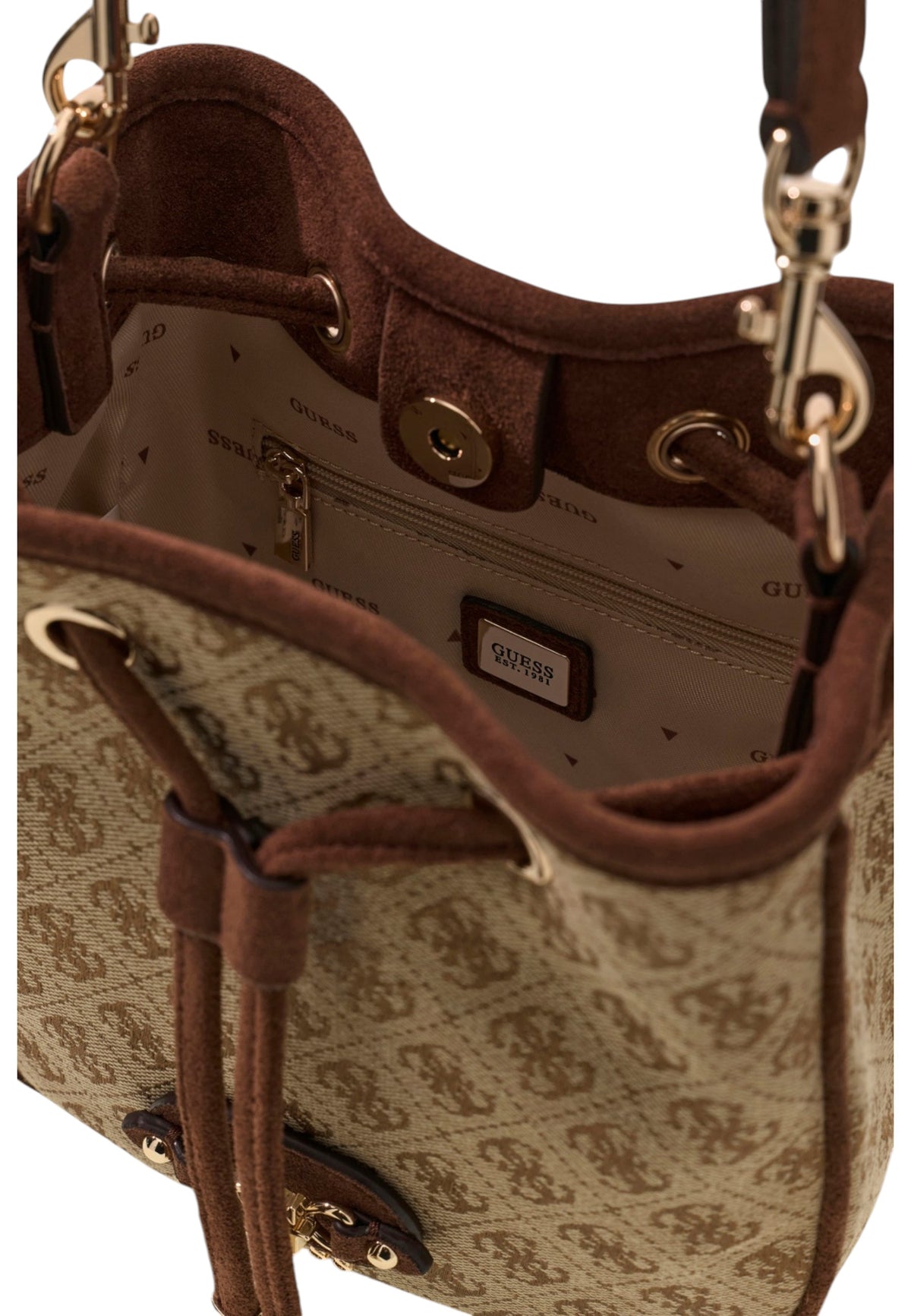 Borsa A Tracolla Donna Guess Mini Drawstring Bucket Samantha HWJG2313770