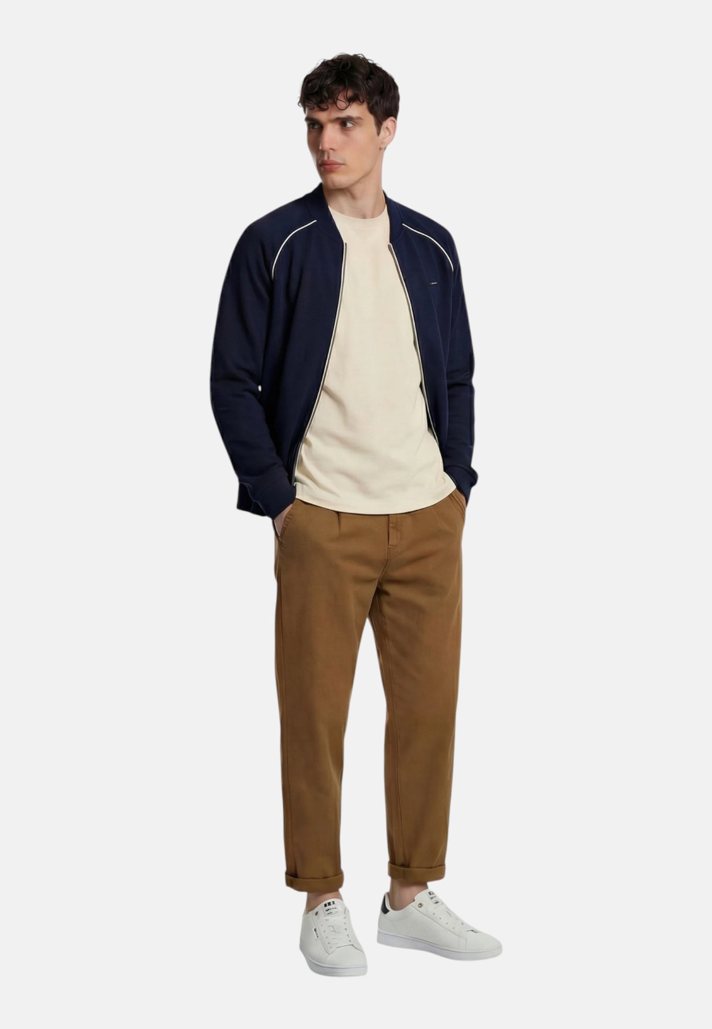 Felpa Con Zip Uomo Gas  Lustig Pk Raglan 552635183878