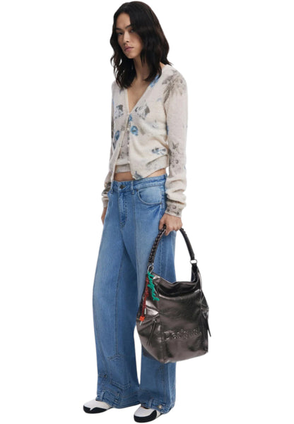 Zaino  Donna Desigual  Half Logo Arica Dark Silver 25WAKP28