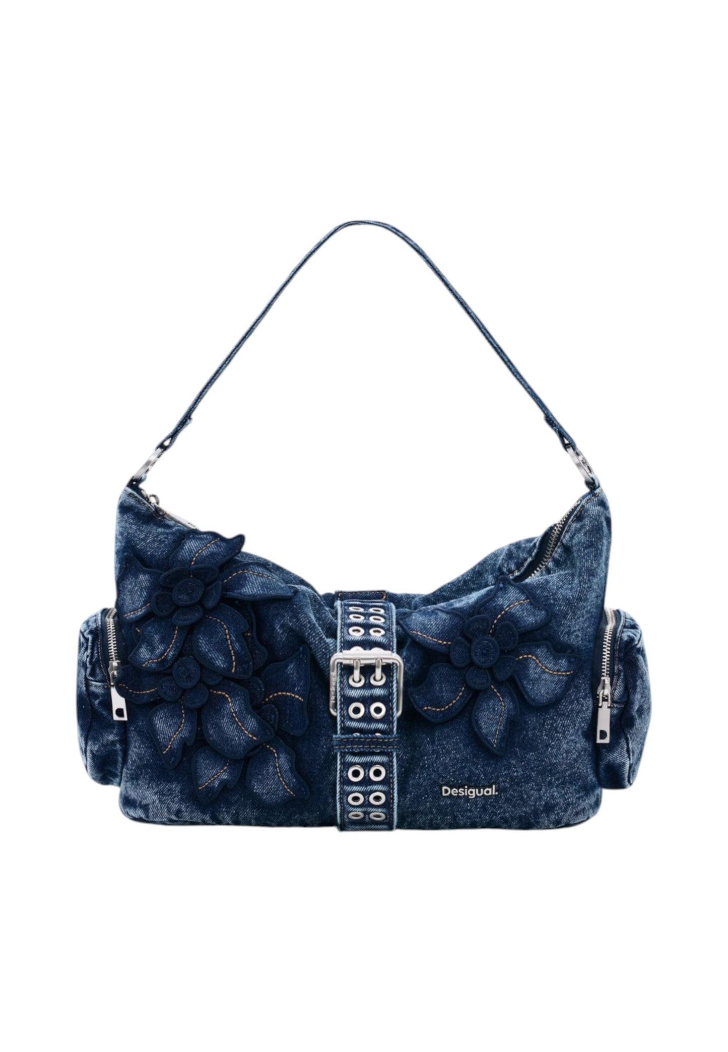 Borsa A Spalla Donna Desigual  Bag Curio Denim Banaba 26SAXD21