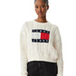 Maglione A Girocollo Donna Tommy Jeans  Tjw Gmd Cable Flag DW0DW22317