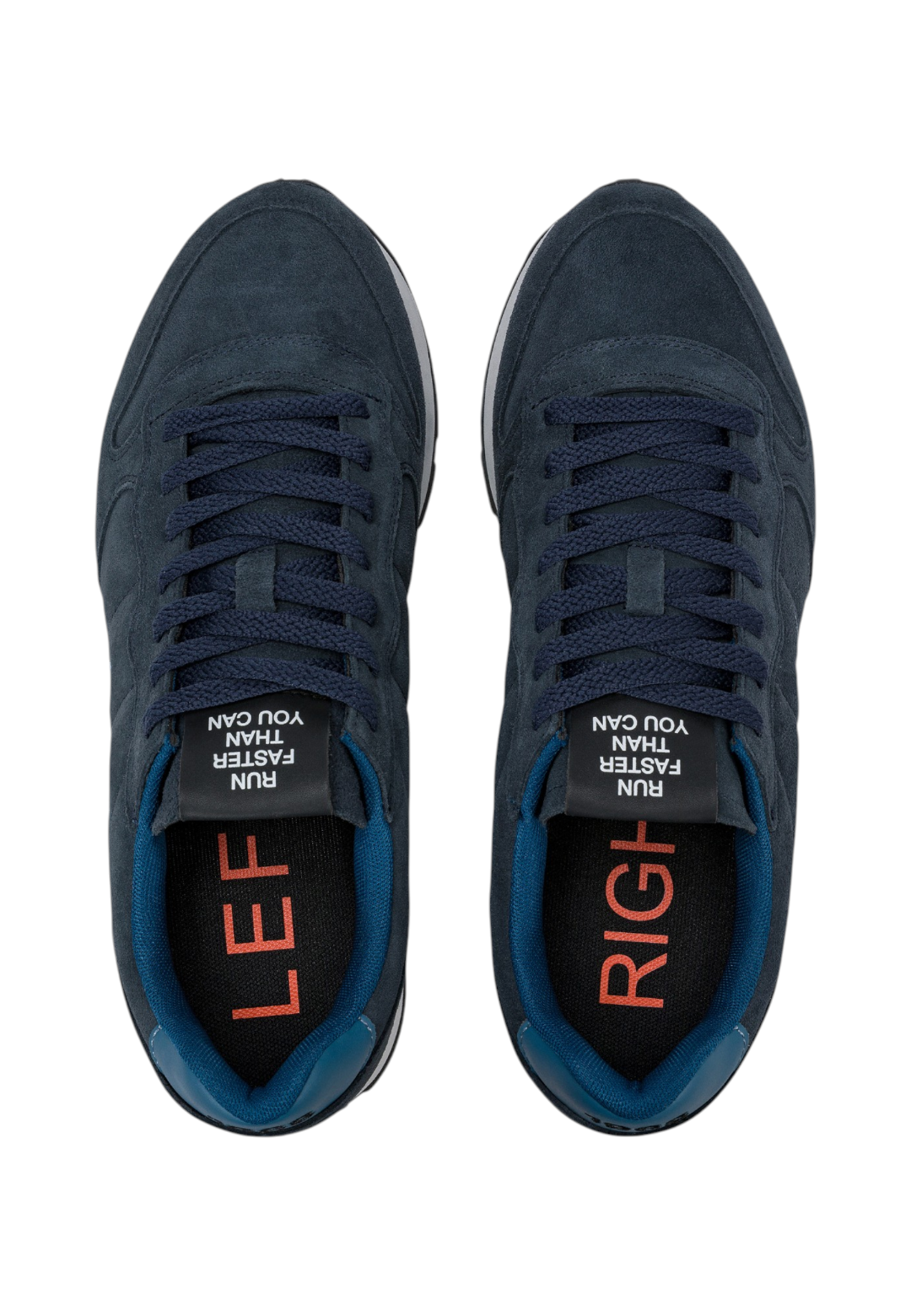 Sneakers Basse Uomo Sun68 Stile Running, Suede, Logo Ricamato Tom Suede Z46106