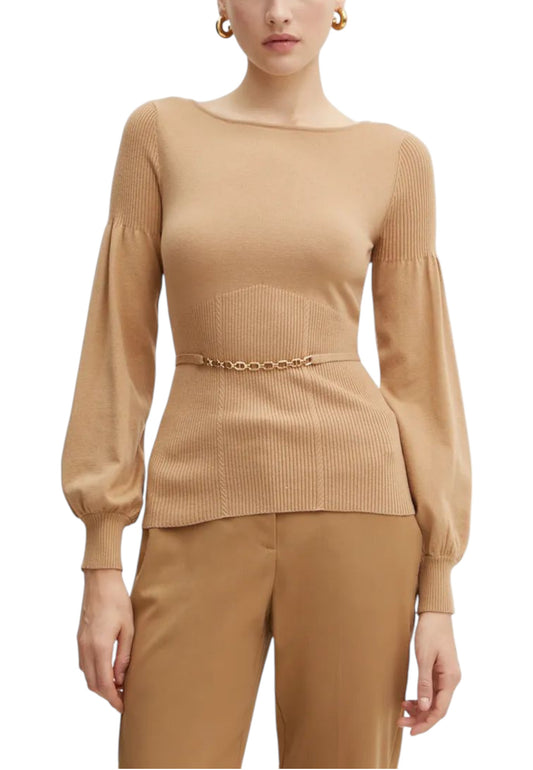 Maglia A Girocollo Donna Twinset Con Cintura Oval T  242TP3590