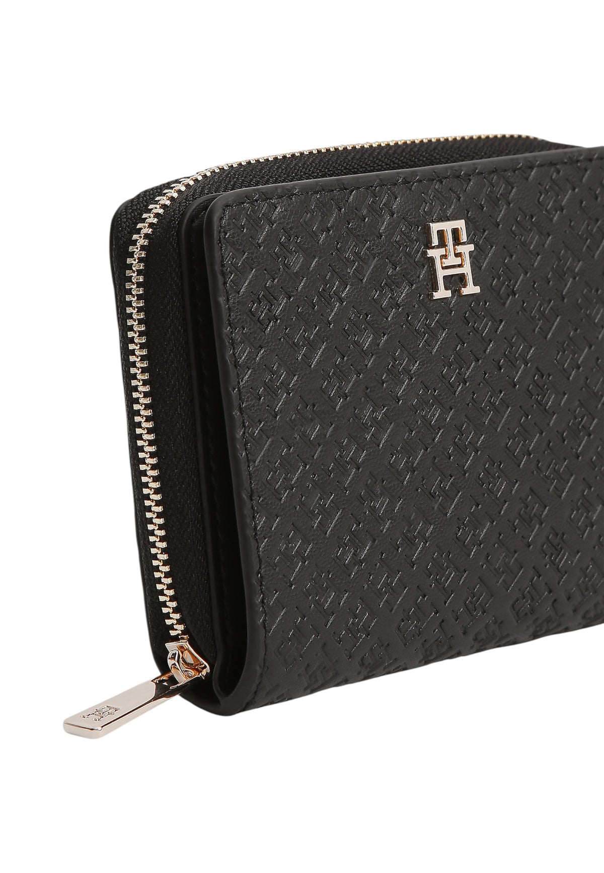 Portafoglio Con Portamonete Donna Tommy Hilfiger Med Za W/Flap Mono Th Icon AW0AW18474