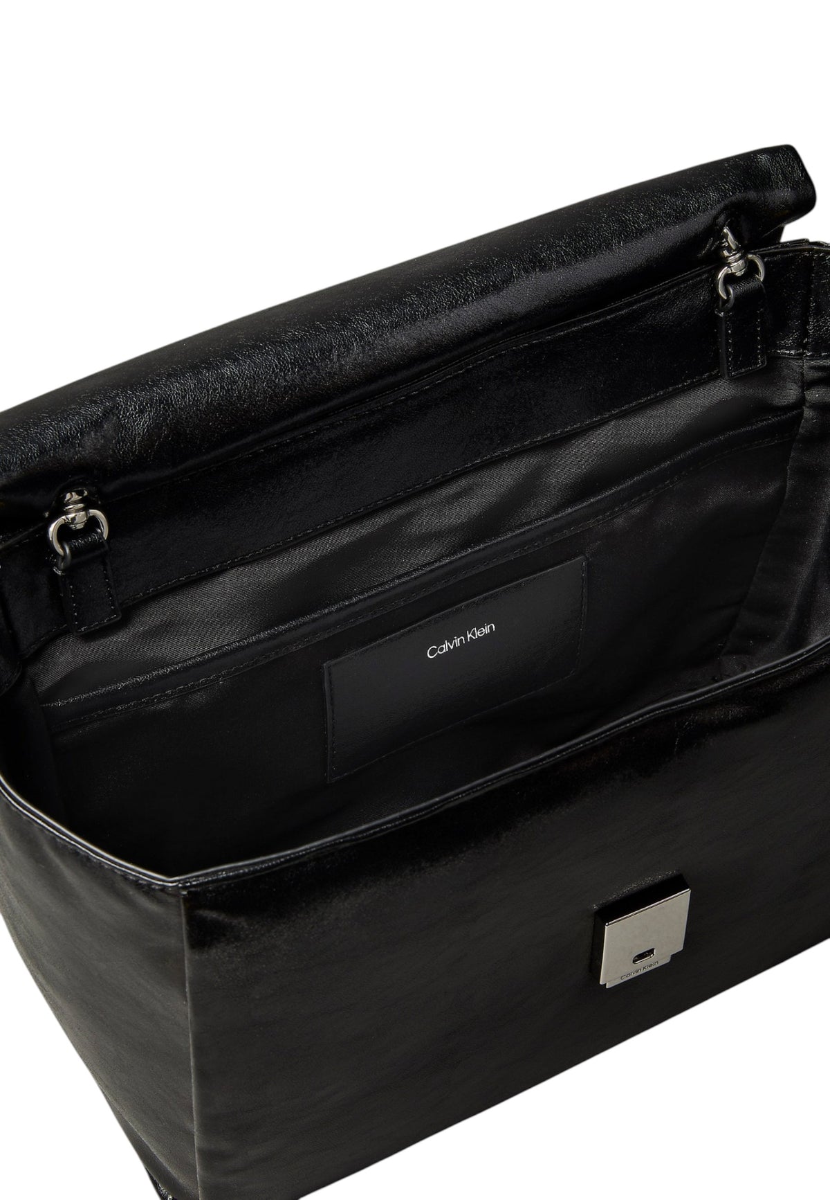 Borsa A Spalla Donna Calvin klein Padded Satchel Emblem Hw LV04F3615G