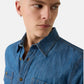 Camicia Manica Corta Uomo Guess In Denim Gj Regular M6GH09D5NY3