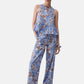 Pantaloni Palazzo Donna Liu Jo Blu Wave Liles Linea 3.0 WA6441T4853
