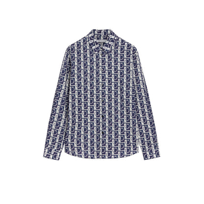 Camicia Manica lunga Uomo Trussardi  Cotton Monogram Print 52C00296-1T006314