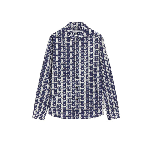 Camicia Manica lunga Uomo Trussardi  Cotton Monogram Print 52C00296-1T006314