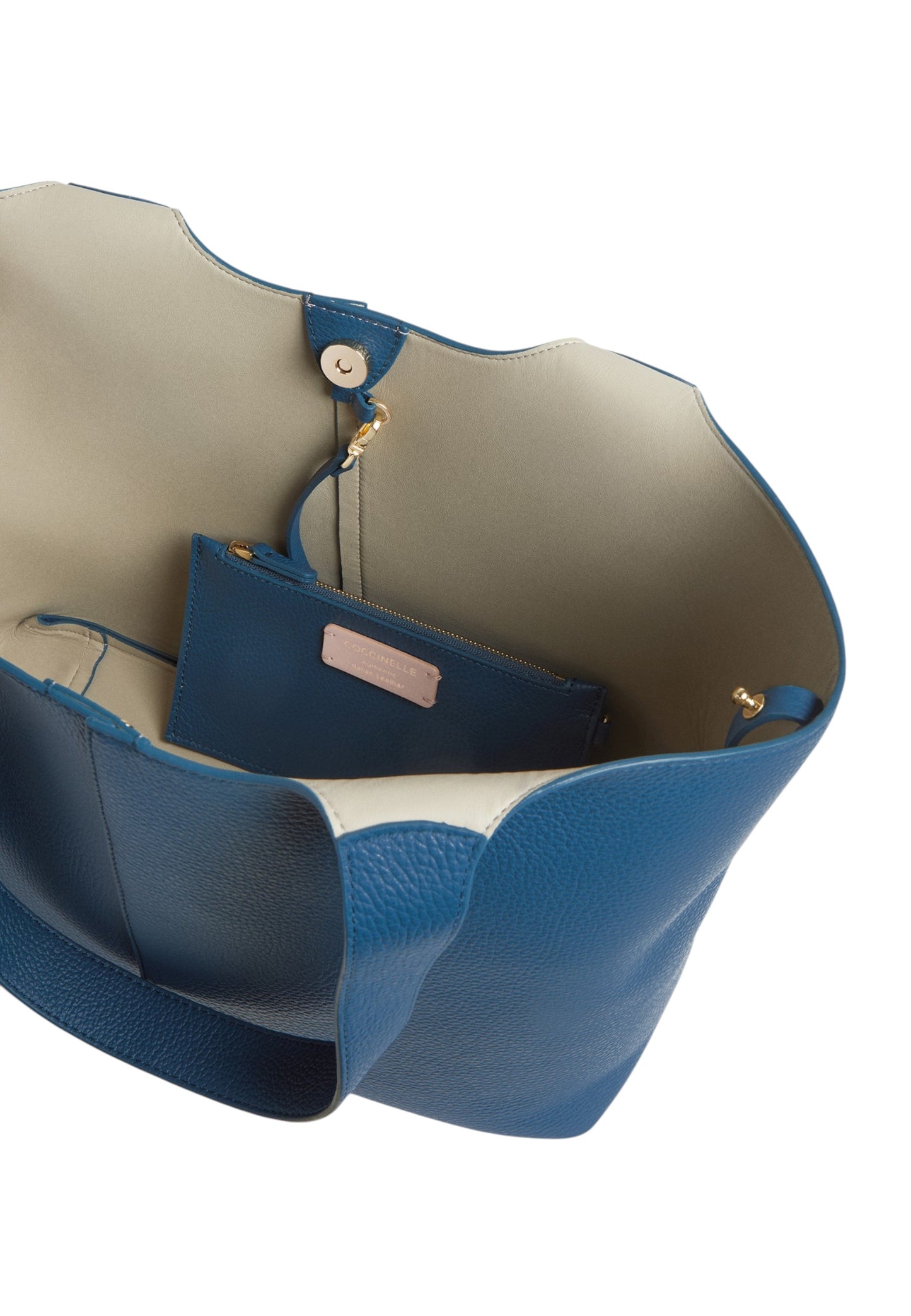 Borsa A Spalla Donna Coccinelle In Pelle Martellata Coccinelle C-Easy Large E1SHA110101