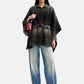 Poncho  Donna Desigual  Poncho Aldama Belt Gray 26WAIA30