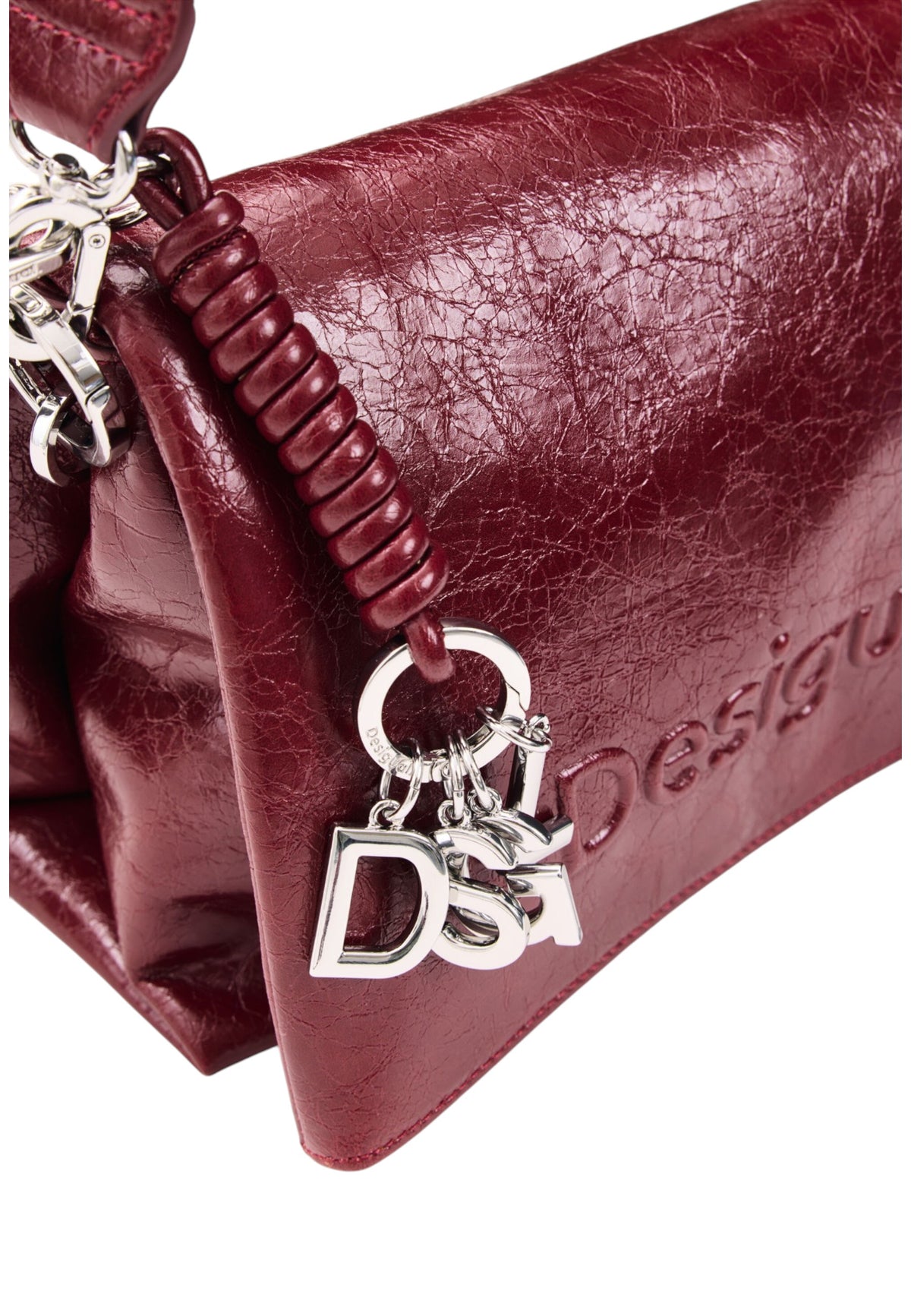 Borsa A Spalla Donna Desigual  Bag Half Logo Venecia 4.0 Granate 26WAXP80