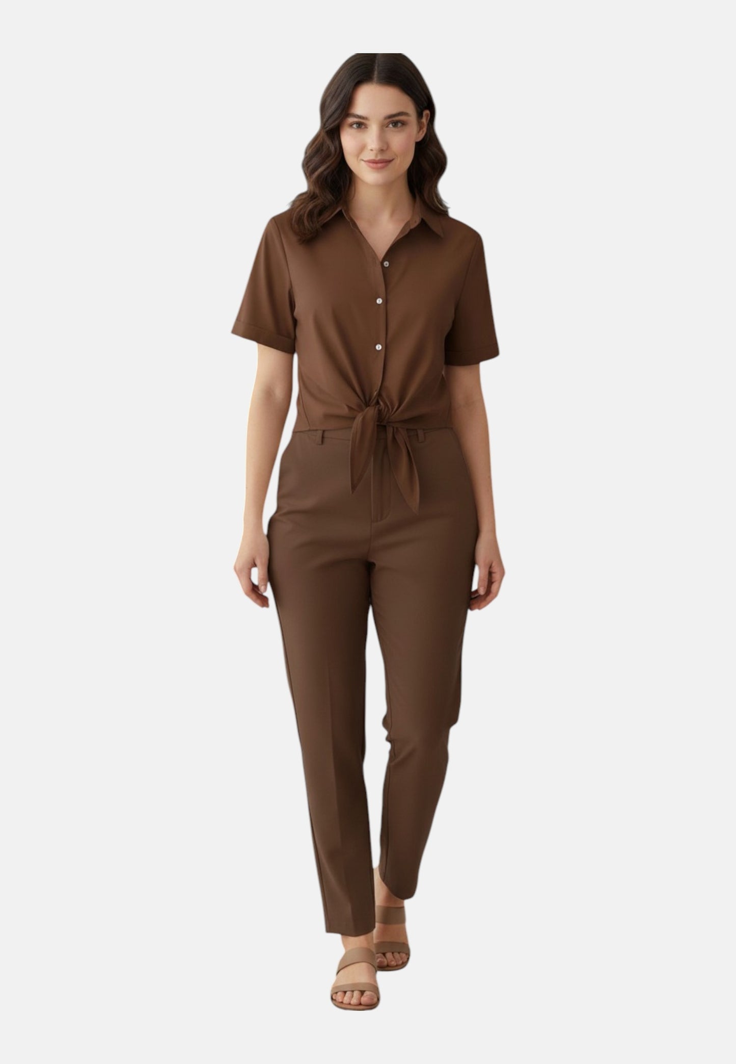 Camicia Manica Corta Donna Liu Jo Con Nodo  CA6281T297A