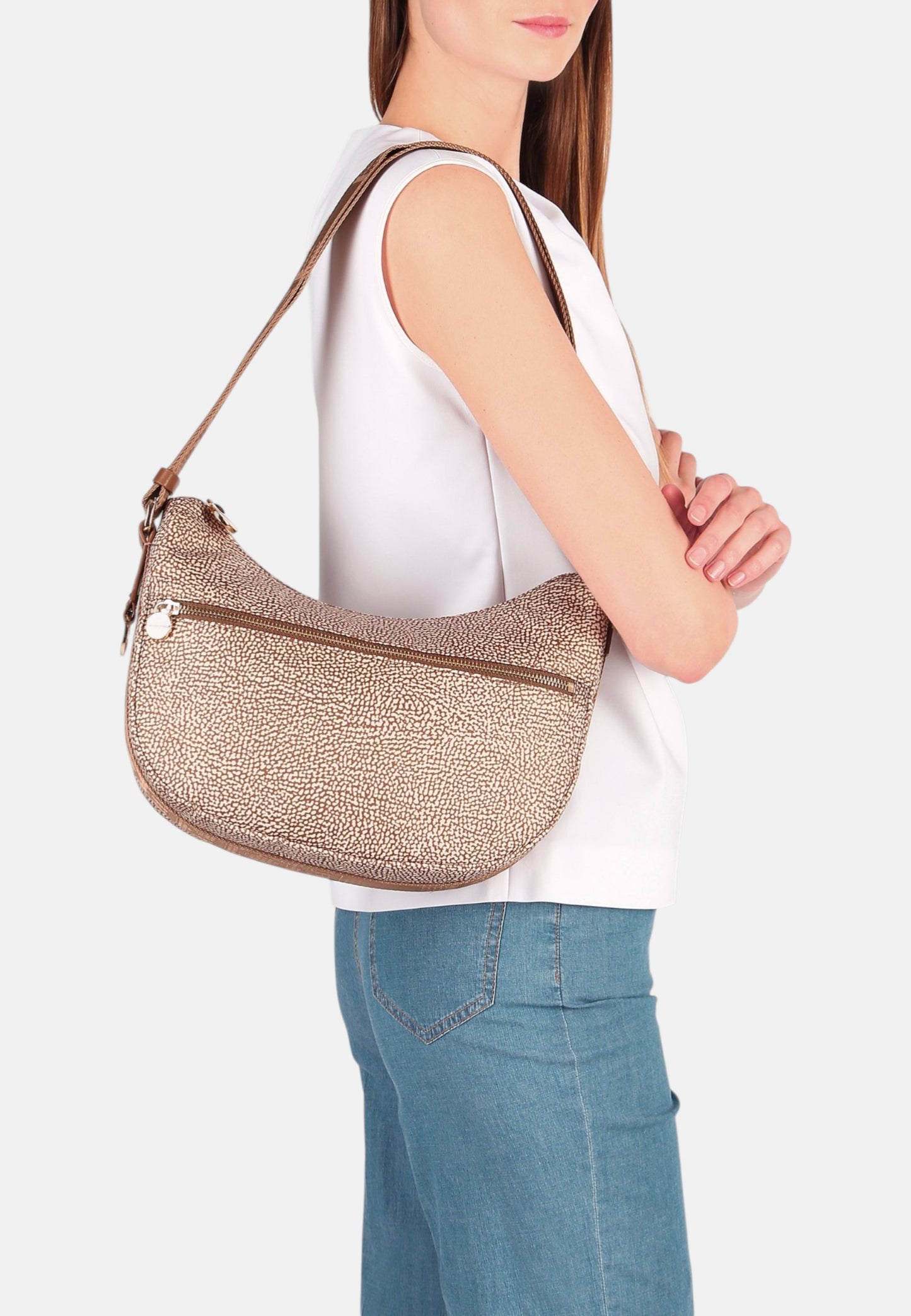 Borsa A Tracolla Donna Borbonese Luna Bag Small Eco Line 934107I15