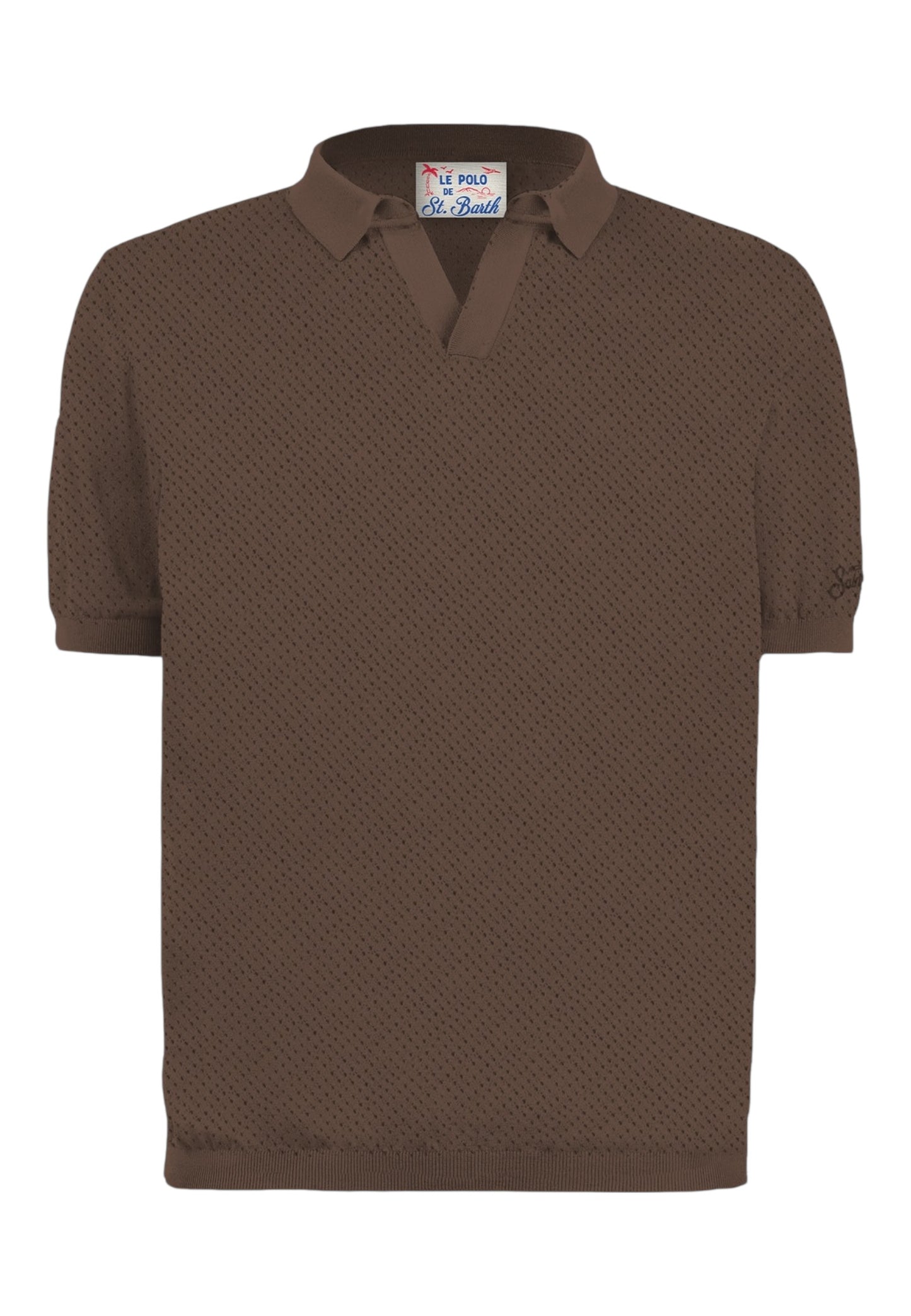 Polo Manica Corta Uomo Mc2 Saint Barth  Sloan Mesh Cotton SLO0009
