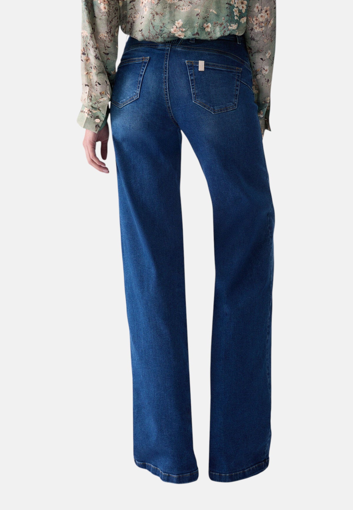 Jeans Wide Leg Donna Liu Jo Bottom Up A Vita Alta Parfait Flare UF6069DS004