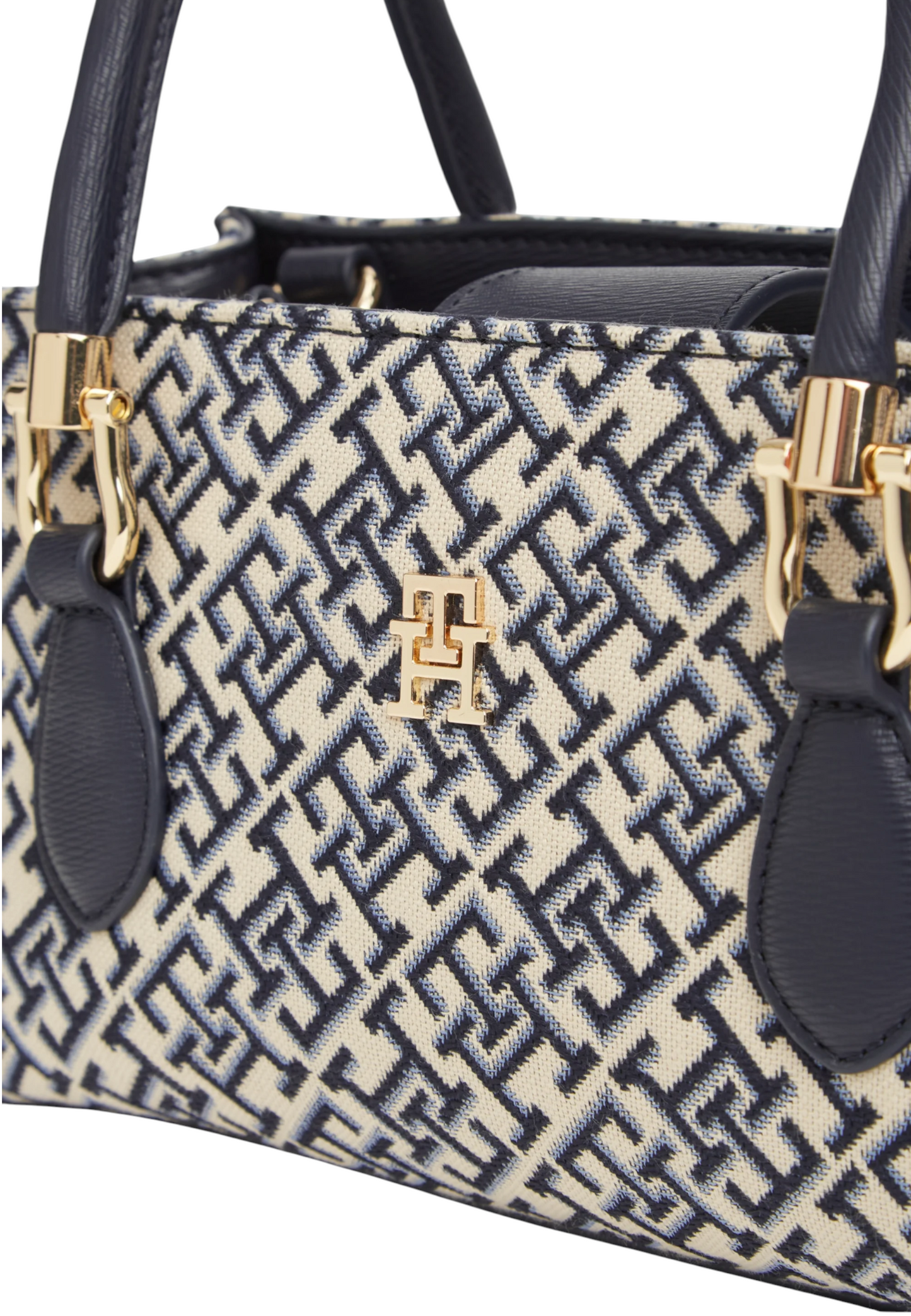 Borsa A Mano Donna Tommy Hilfiger Mini Satchel Jacquard Th Grace AW0AW18753