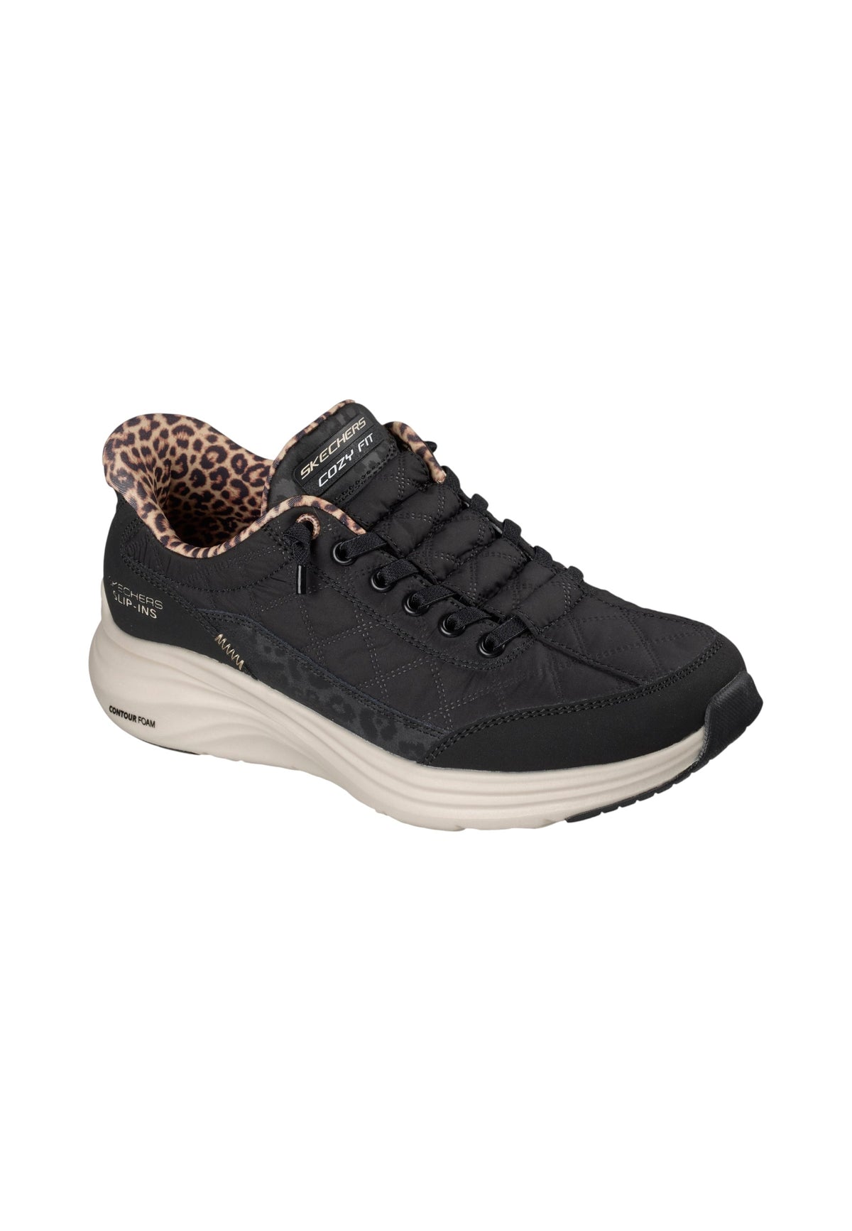 Sneakers Basse Donna Skechers Slip-ins, Contour Foam, Air-Cooled Memory Foam Contour Foam-Leopard Dream 150419