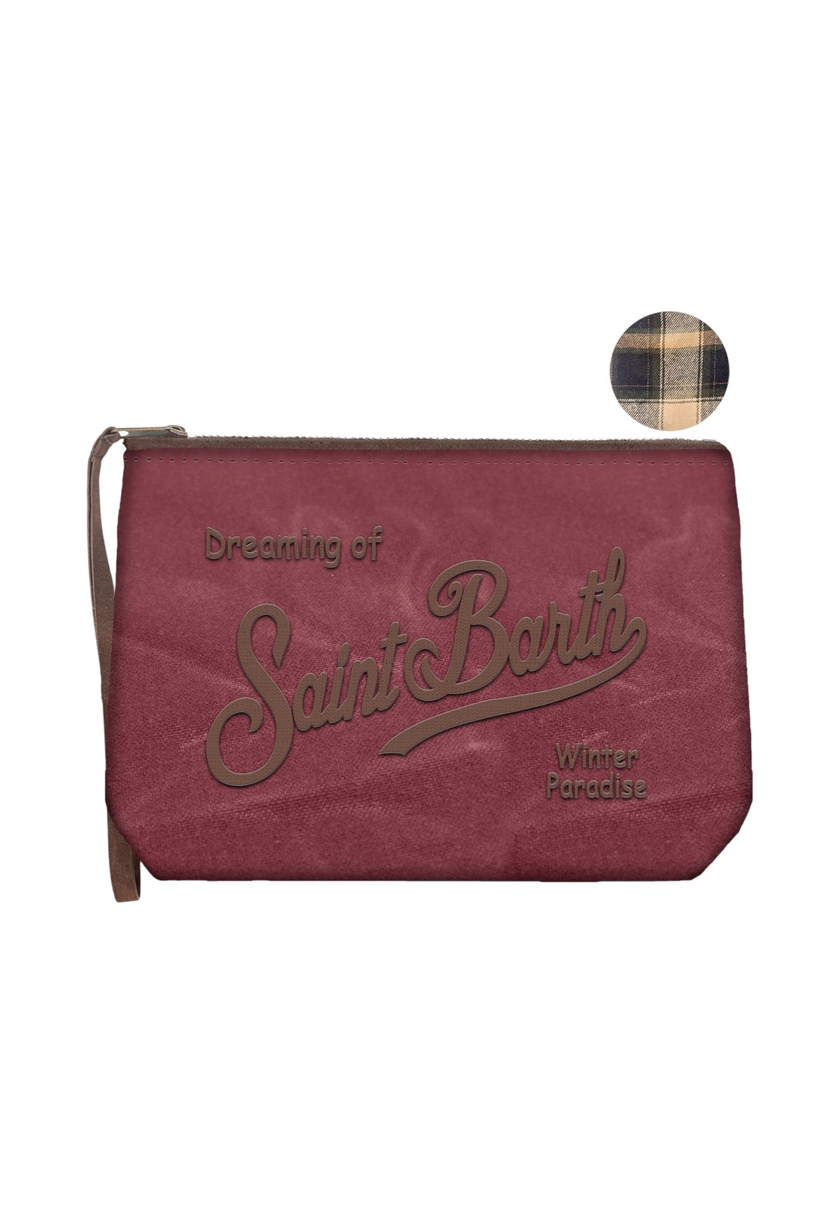 Pochette  Unisex Mc2 Saint Barth Chiusura Con Zip, Laccetto Laterale, Il Logo Saint Barth Sul Davanti Aline Wax ALI0058