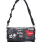 Borsa A Spalla Donna Desigual Medio, Effetto pelle, Motivo grafico, Con patta Wow Murano 26WAXP39