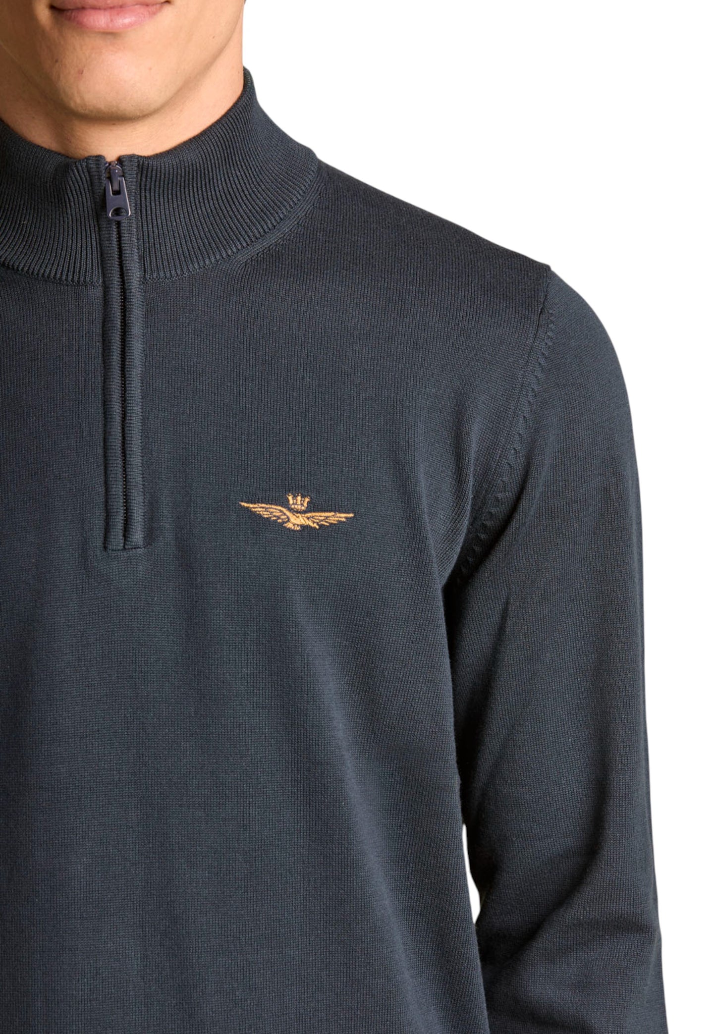Maglia Collo Alto Uomo Aeronautica Militare Mezza zip  252MA1578UL00506
