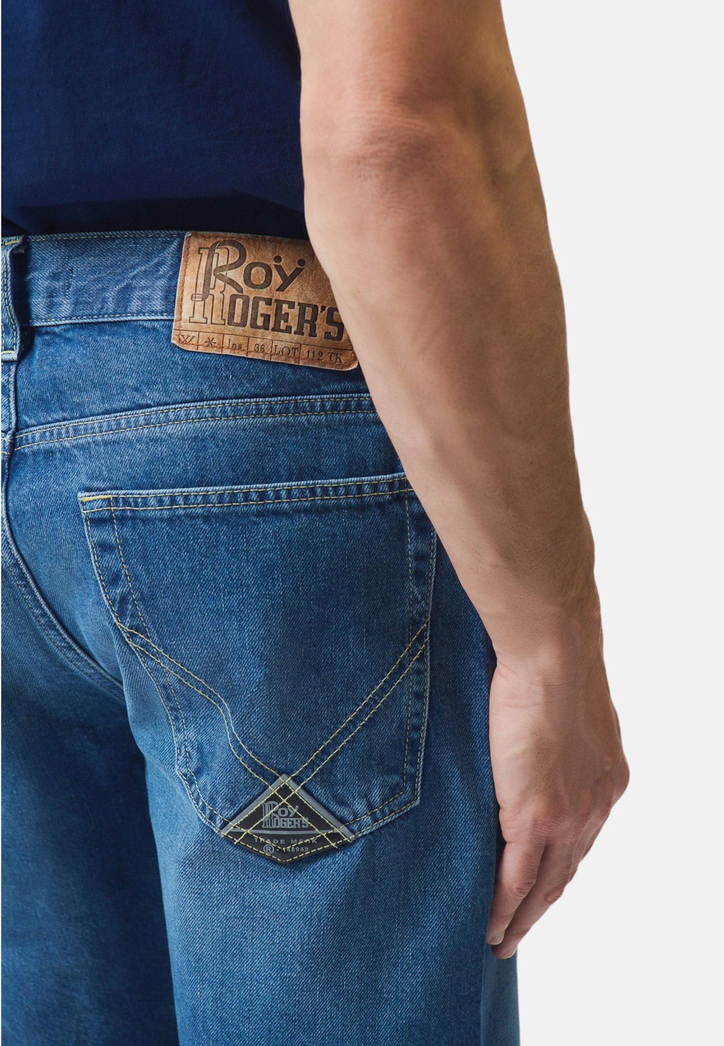 Pantaloncini Bermuda Uomo Roy Roger's In Denim Riciclato Cult Zanzibar RRU085D7213113