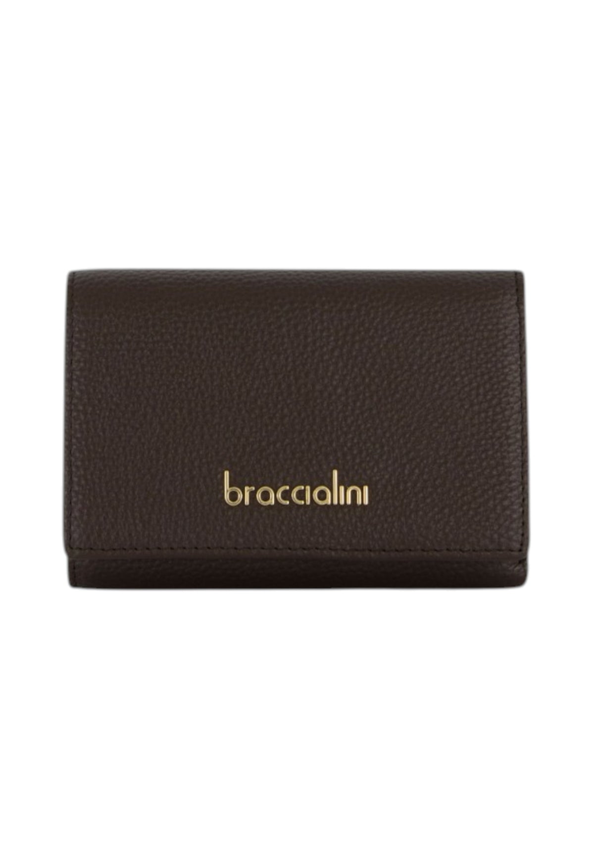Portafoglio Con Patta Donna Braccialini Piccolo, Chiusura con clip, Logo Braccialini in metallo, Dimensioni: 14 x 3.5 x 10 Cm Basic B18703BA