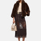 Giacca Invernale Donna Pinko Effetto pelliccia sintetica, linea morbida, cappuccio, maniche ampie, zip a doppio cursore, tasche oblique, fodera jacquard Love Birds, coulisse interna al fondo Cadetia 107054A3C5