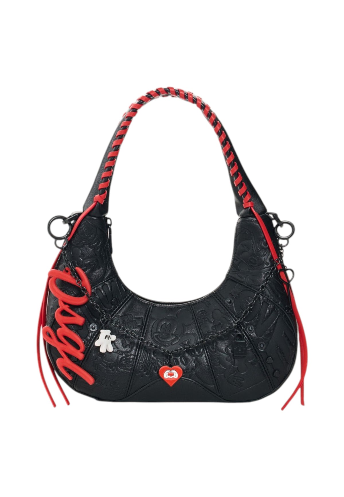 Borsa A Spalla Donna Desigual Motivo Mickey Mouse, Con tracolla All Mickey Tiwi 26WAXP01