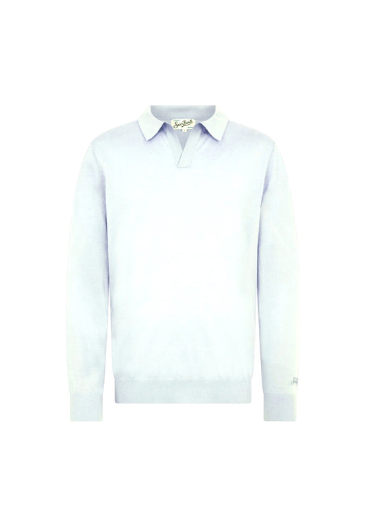 Maglione Scollo A V Uomo Mc2 Saint Barth  Covent Merinocash COV0008