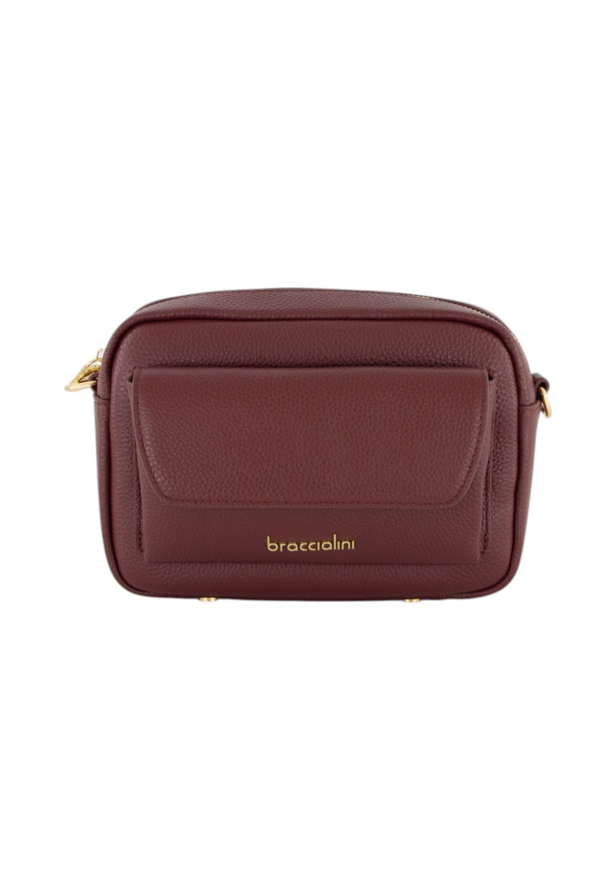 Borsa A Tracolla Donna Braccialini Camera Bag, Tracolla non removibile e regolabile, Chiusura con zip, Due tasche interne, una con zip e una aperta, Design compatto e linee essenziali, Dimensioni: 20.5 x 8 x 16 Cm Dolly B19383PP